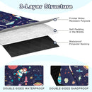 Extra Large Picnic Blanket Waterproof,80"x 80"Foldable Machine Washable Beach Blanket,Outdoor Blanket for 6-8 Adults,Suitable for Indoor Crawling,Park Beach,Camping,Hiking,Family Travel(Starry sky) by TinyTreasures Baby Boutique