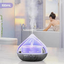 500ML Essential Oil Diffuser: Aroma Diffuser with Remote Control for Hotel Spa Yoga Room Humidifier with 14 Colors LED Night Light for Bedroom Home Relaxation, Black by CozyNest Decor