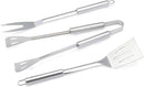 Amazon Basics 4-Piece Stainless Steel Barbeque Grilling Tool Set with Carry Bag by GreenHaven Gardens