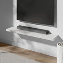 Floating Shelf, Set of 2 Wall Shelf, 36 in W x 12.75 in D x 2 in H Wooden Floating Wall Shelf with Invisible Brackets for Living Room/Bedroom/Bathroom/Kitchen Storage and Decor, White by CozyNest Decor