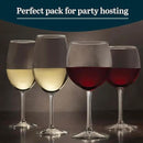 Libbey Vineyard Reserve Wine Glass Set of 8, Clear Wine Glasses for Red and White Wine, Great for Merlot, Bordeaux, Chardonnay, Gifts, Holiday, Birthday Party by CozyNest Decor