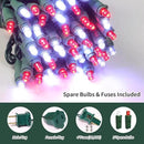100 Count RED and White - String Lights - 21.6FT LED Christmas Lights, Mini led Lights for Indoor Outdoor Home Holiday Party Wedding Independence Day Decoration by CozyNest Decor