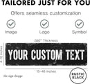 Rustic Custom Metal Sign - Custom Sign for Indoor or Outdoor Use (Rustic Black, 15x15 inches) by CozyNest Decor