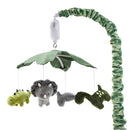 The Peanutshell Crib Mobile for Boys or Girls - Grey and Green Camo Musical Baby Crib Mobile with 12 Lullabies, Dino Baby Dinosaur Nursery Decor by TinyTreasures Baby Boutique