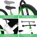 Balance Bike: for Big Kids Aged 4, 5, 6, 7, 8 and 9 Years Old - No Pedal Sport Training Bicycle | 16inch Wheel by TinyTreasures Baby Boutique