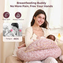 Momcozy Original Nursing Pillow for Breastfeeding-Pioneering Safety Fence- Wider Feeding Pillows for More Support for Mom & Baby- Easier Nursing & Hand Free- Fit for All, Removable Cotton Cover by TinyTreasures Baby Boutique