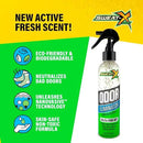 Sweat X Sport Extreme Odor Spray – Multipurpose Deodorizer for Stinky Shoes, Clothes, Sports Equipment & All Fabrics – Concentrated Formula, No Washing Required - Active Fresh Scent – 8 Fl Oz by CozyNest Decor