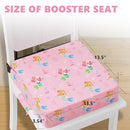 Booster Seat for Kitchen Chair with Adjustable Straps, Toddler Booster Seats for Dining Table Portable for Travel Camping Eating, Booster Cushion for Table for Baby Child Infant Kid Boy Girl by TinyTreasures Baby Boutique