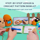Crochetta Crochet Kit for Beginners, Learn to Crochet Kits for Adults Kids, Jumbo Potato Couple, Includes Yarn, Hooks, Stuffing, Pattern, Video Tutorials by TinyTreasures Baby Boutique