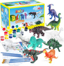 BAODLON Kids Arts Crafts Set Dinosaur Toy Painting Kit - 10 Dinosaur Figurines, Decorate Your Dinosaurs, Create a Dino World Painting Toys Gifts for 5, 6, 7, 8 Year Old Boys Kids Girls Toddlers by TinyTreasures Baby Boutique