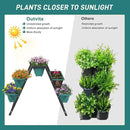 Outvita Green Raised Garden Planter Bed, Tiered Planter Stand with 5 Boxes, Vertical Raised Garden Bed for Herbs, Flowers, Vegetables in Patio Balcony Indoor Outdoor by GreenHaven Gardens