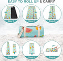 Picnic Blanket Extra Large 79" x 79", Washable Picnic Blankets, Camping Blanket with Portable Handle & Shoulder Strap - SummerFruits by TinyTreasures Baby Boutique