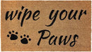 KANKUN Coco Coir Door Mat with Heavy Duty Backing, Welcome Doormat (17" x 30"), Doormat Entrance (Wipe Your Paws) by CozyNest Decor