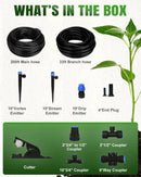 Breeze Touch 230ft Quick-Connect Drip Irrigation System, Automatic Garden Watering System with 1/2" & 1/4" Fast-Lock Tubing - Adjustable Nozzles & Sprinklers for Garden,Greenhouse, Lawn,Potted Plants by GreenHaven Gardens