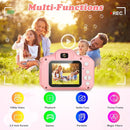 Kids Camera, HD Digital Video Camera,Childrens Toys for 3 4 5 6 7 8 9 Year Old Boys/Girls, Selfie Camera for Kids, Christmas Birthday Gifts with 32GB SD Card(Pink) by TinyTreasures Baby Boutique
