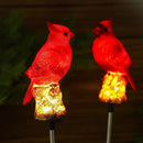 4 Pack Solar Cardinal Stake Light Cardinal Decor Garden Red Bird Figurine Memorial Solar Light Outdoor Pathway Yard Lawn Ornaments for Spring Easter Mothers Day Gifts Decorations Outside Women by GreenHaven Gardens