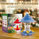 Birdream Hummingbird Feeder for Outdoors Hanging 40oz 10 Feeding Ports, 2 Pack Humming Bird Feeder with Ant Moat Brush Leak Proof - Blue by GreenHaven Gardens
