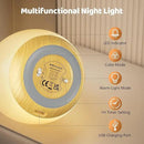 MediAcous Night Lights for Kids Room, Baby Night Light with 7 Colors Changing & Dimming Function, Rechargeable Kids Night Light with 1 Hour Timer & Touch Control, Up to 100H, Wood Grain by CozyNest Decor