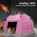 Kids Play Tent-Portable Playhouse Children House -Easy Set up Indoor Outdoor with Carry Bag for Kids-Light Strip Design for Night use -Space for Children and Parents-Birthday by TinyTreasures Baby Boutique