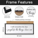 I Still Remember the Days I Prayed for the Things I Have Now quote Sign Framed Wall Art, 40''×15'' Rustic Horizontal I Prayed Plaque, Long I Still Remember the Days Wood Sign Wall Decor by CozyNest Decor