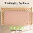 KeaBabies 2-Pack Muslin Crib Sheets for Boys, Girls - 100% Organic Cotton Fitted Baby Crib Mattress Sheet, Soft Breathable Standard Toddler Bed Cover Bedding Set, Neutral, Durable 52x28 (Russet) by TinyTreasures Baby Boutique