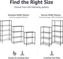 Amazon Basics 3-Shelf Adjustable Heavy Duty Steel Wire Rack Storage Shelving Organizer for Kitchen, Garage, 23.2" L x 13.4" W x 30" H, Black by CozyNest Decor