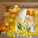 140pcs Yellow Round Balloons Different Sizes 18 12 10 5 Inch Latex Balloons for Arch Decoration Party Balloon Kit for Graduation Birthday Party Wedding Balloon Baby Shower Decoration by TinyTreasures Baby Boutique