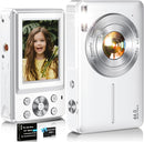 Digital Camera,FHD 1080P Kids Camera 44MP Point and Shoot Digital Cameras with 32GB Card,16X Zoom,Anti-Shake,Date Stamp,Compact Small Cameras Photography for Kids Student Teen Girl Boy(White) by TinyTreasures Baby Boutique