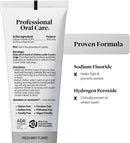 Professional Ultra Whitening Toothpaste - 2 Pack - Sensitive Teeth Whitening Toothpaste with Sodium Fluoride & Hydrogen Peroxide, ADA Approved, Vegan, 2 x 4.2oz by CozyNest Decor