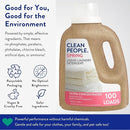 The Clean People Liquid Laundry Detergent - Recyclable Packaging, Stain Fighting - Ultra Concentrated, Laundry Soap - Spring Scent, 50 fl oz by TinyTreasures Baby Boutique