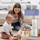 Portable Bottle Warmer Travel Baby Bottle Warmer for Breastmilk On The Go Travel Bottle Warmer Leak-Proof 2 Modes Fast Heating Three 3800mAH Battery Capacity to Meet Your All-Day Needs by TinyTreasures Baby Boutique
