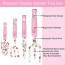 Gardening Gifts for Women, MQJIAZHI Gardening Tools for Women, Garden Tool Set, Floral Gardening Hand Tools with Garden Tools Bag, Heavy Duty Gardening Kit Women Gifts for Mom, Girlfriend (Pink) by GreenHaven Gardens
