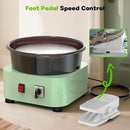 Alldeer 11-inch Pottery Wheel, 350W Electric Ceramic Forming Machine with Detachable Basin, 0-300RPM Foot Pedal Control, 19PCS Complete Clay Tool Kit for Professional Potters and Adult Crafters by TinyTreasures Baby Boutique