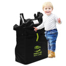 Travel Stroller Bag for Airplane, Black and Green, 47" H x 24" W x 15" D, Fits Most Large, Single, Double, Jogging Strollers,Waterproof, Heavy-Duty Protection, Easy-to-Carry Design by TinyTreasures Baby Boutique