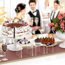 HIIMIEI Clear Acrylic Display Risers 2 Sets, 3-Tier Risers Stands Showcase for Amiibo Funko Pop Figures, Dessert, Jewelry-3"x4"x5" by CozyNest Decor