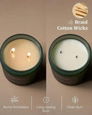 M&SENSE Celestial Cypress - Cedarwood Spice Scent Natural Soy Wax Highly Scented Candle, 11.6oz 2 Wick 70 Hours Long Lasting Candle Woody Scent Gifts for Dad by CozyNest Decor