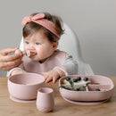 SAMiGO Silicone Baby Spoons Self Feeding 6+ Months - Infant Toddler Utensils - First Stage Baby Led Weaning Feeding Supplies - Set of 3 Pack by TinyTreasures Baby Boutique