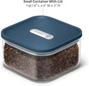 Caraway 1qt Glass Airtight Food Storage Container with Lid – Non-Toxic, BPA-Free Kitchen Storage Container – Stackable, Space-Saving Airtight Container for Dry Goods and More - Navy by CozyNest Decor