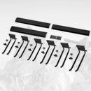 Locking Garden Tool Organizer, Garage Organization Wall Mount Storage Rack, Heavy Duty Metal Yard Tool Organizer, Adjustable Hanging Hooks, Hold Up to 420lbs (48Inch Black) by GreenHaven Gardens