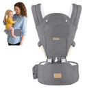 FRUITEAM Baby Carrier with Hip Seat for Breastfeeding, One Size Fits All - 6-in-1 Adjustable Toddler Carrier with Lumbar Support, All Seasons, Adapt to Newborn, Infant & Toddler (Greyish) by TinyTreasures Baby Boutique