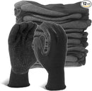 Evridwear Crinkle Latex Rubber Hand Coated Safety Work Gloves for Men Women General Multi Use Construction Warehouse Gardening Assembly Landscaping (XXL-Size) 12 Pairs Pack by GreenHaven Gardens