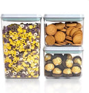 Pop Top Food Storage Containers, 3-Piece Pantry Containers with Lids Airtight, BPA Free Pop Containers for Food Storage, 2 * 1.3Qt+2.9Qt by CozyNest Decor