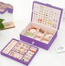 Girls Jewelry Box for Earrings Jewelry Organizer Box Teen Girls Earrings Organizer Jewelry Box with Earring Holder Organizer Stud Earring Box for Girls Womens Jewelry Case Organizer Purple by TinyTreasures Baby Boutique