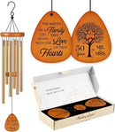 50th Wedding Anniversary Wind Chime, Happy 50th Anniversary Romantic Gifts for Couple, Parents, Wife, Husband, Friends, Golden Anniversarys Keepsake Gifts Ideas by CozyNest Decor