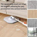 Spin Mop and Bucket with Separate Dirty and Clean Water,360° Spin Mop and Bucket System with Widening Foldable Handle,4 Replaceable Mop Pads,Square Mop for Floor Hardwood Marble Wall Cleaning by CozyNest Decor
