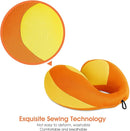 INFANZIA Kids Chin Supporting Travel Neck Pillow, Helps Support Head and Neck, Comfortably Designed for Head, Neck, and Chin Support - Gifts for Toddler/Child/Kids, Orange by TinyTreasures Baby Boutique
