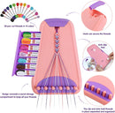 Arts and Crafts for Kids Ages 8-12,Friendship Bracelet Making Kit for Girl,Kids Jewelry Making Kit with 28 Pre-Cut Threads,Christmas Birthday Gifts for Ages 6 7 8 9 10 11 12 Year Old Pink/Purple by TinyTreasures Baby Boutique