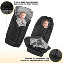 Yoofoss Winter Stroller Cover - Universal Toddler Footmuff, Water Resistant Coral Baby Stroller Bunting Sleeping Bag by TinyTreasures Baby Boutique