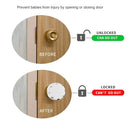 Door Knob Safety Cover, 4 Pack Baby Safety Door Handle Cover, Screw Thread Design, Reusable, Reliable Solution to Prevent Kids from Popping Off The Covers by TinyTreasures Baby Boutique