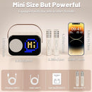 Karaoke Machine for Kids Adults, Portable Bluetooth Karaoke Speaker with 2 Wireless Microphones, Pixel Display Light, Birthday Gifts Toys for Girls & Boys Ages 3, 4, 5, 6, 7, 8, 9,10,11,12+ Years by TinyTreasures Baby Boutique